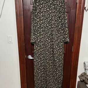 Floral Long Sleeve Maxi Dress